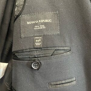 Banana Republic Charcoal Tailored Suit